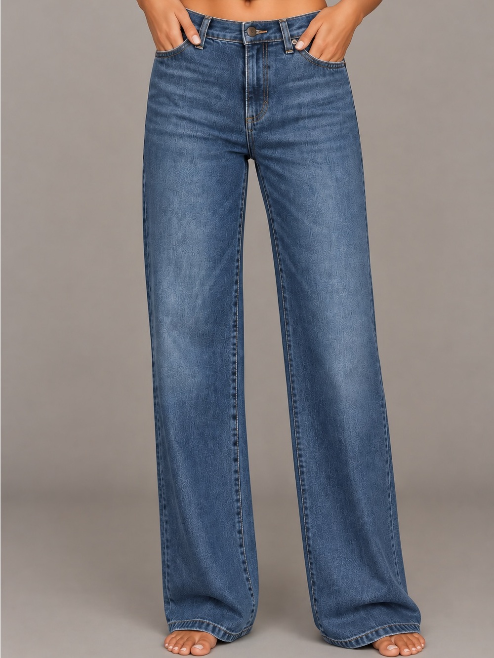 Levi's Women's Classic Boot Wide-Leg Jeans in Medium Blue Wash Sz 4